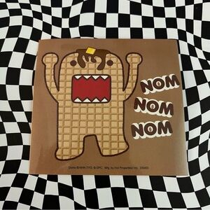Domo Nom Nom Sticker 2/$12
